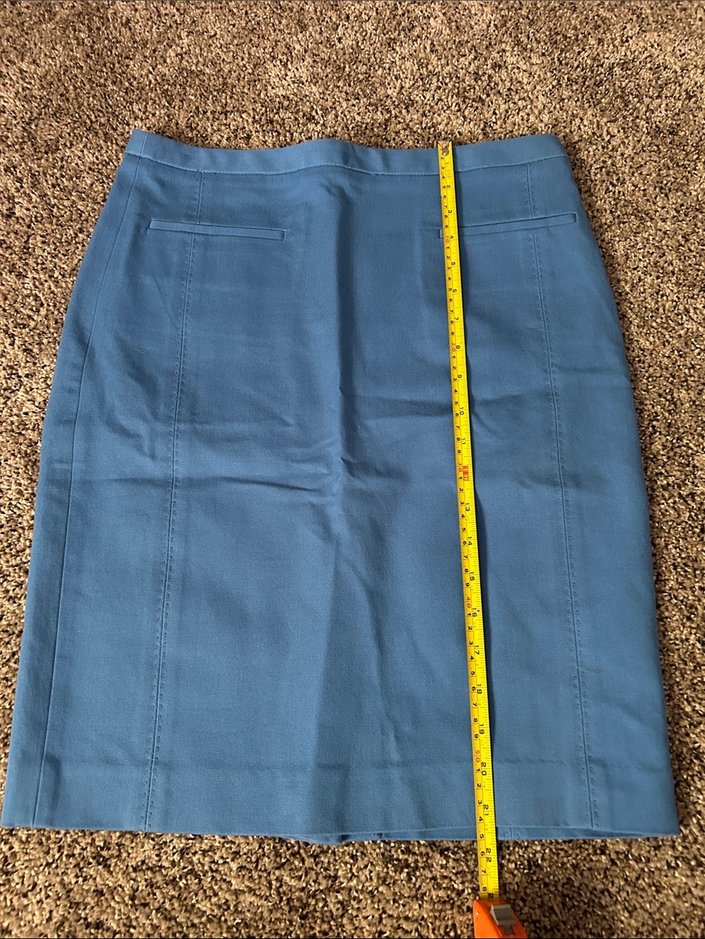 Banana Republic Slate Blue Pencil Skirt
